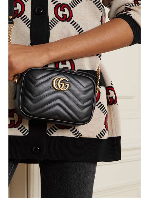 gucci marmont camera small quilted leather shoulder bag youtube|Gucci Marmont matelassé shoulder bag.